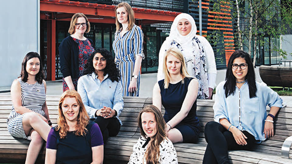 a group of female construction engineers meet